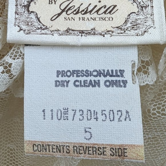 VINTAGE WEDDING - 1970s Vintage Gunne Sax by Jessica McClintock Size 5 Natural - Picture 13 of 15